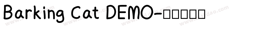 Barking Cat DEMO字体转换